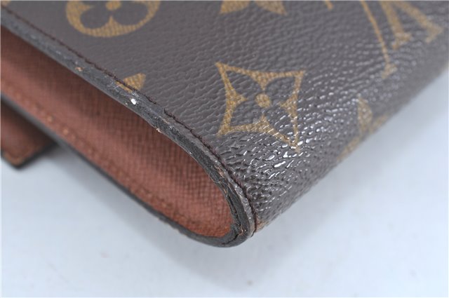 Authentic Louis Vuitton Monogram Porte Envelope Clutch Bag M51801 LV H8862