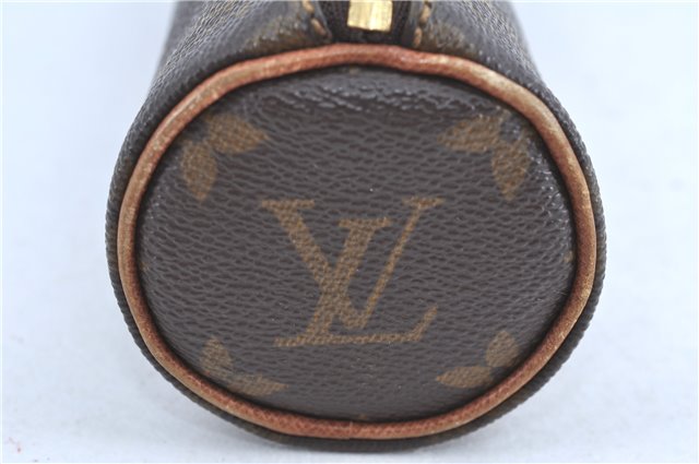 Authentic Louis Vuitton Monogram Trousse Ronde Pen Case Pouch M47630 LV H8864