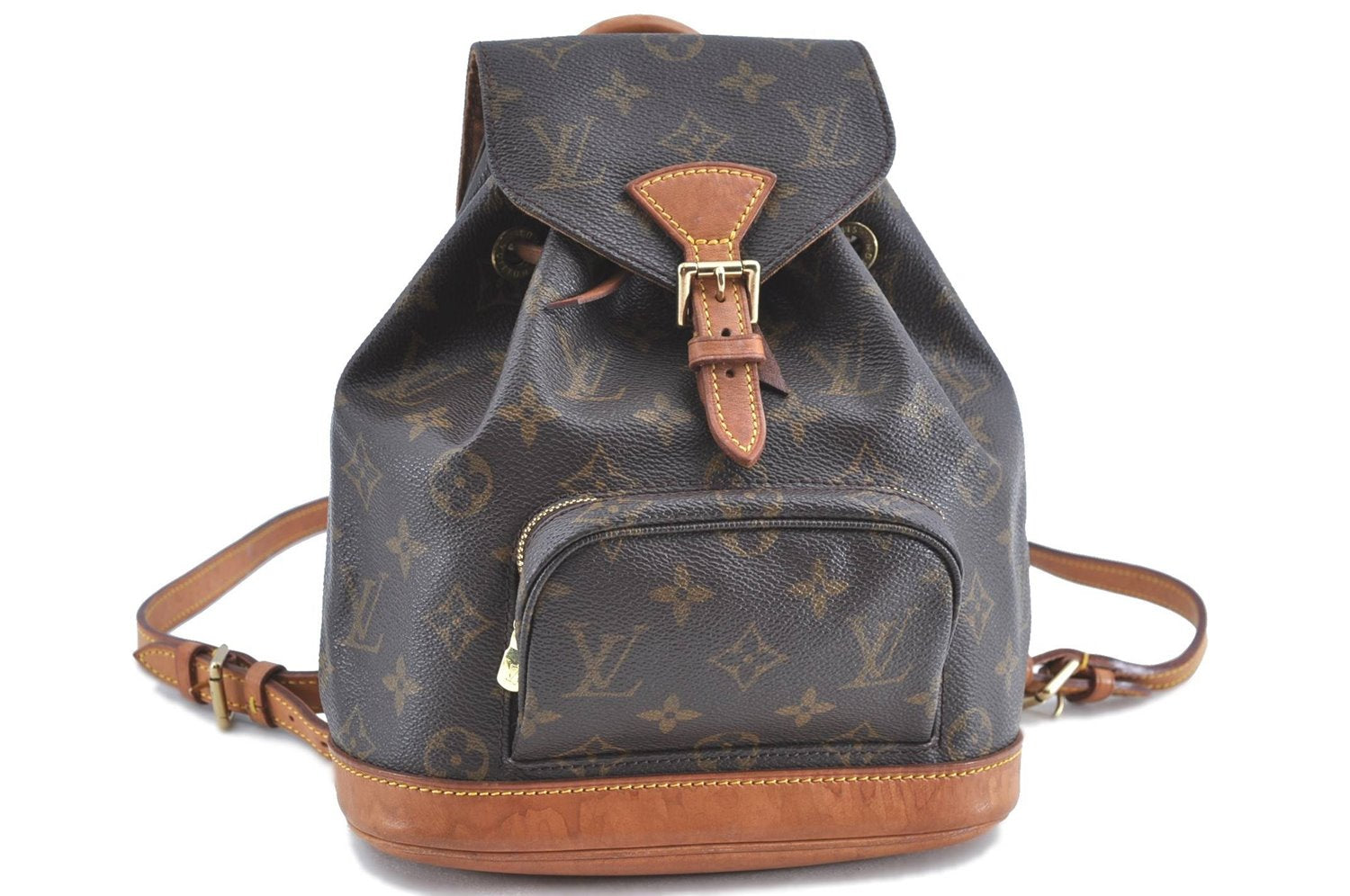 Authentic Louis Vuitton Monogram Montsouris PM Backpack M51137 LV H8875