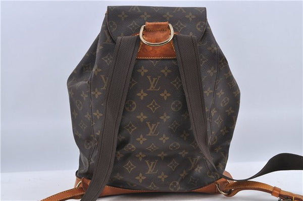 Authentic Louis Vuitton Monogram Montsouris GM Backpack M51135 LV H8877