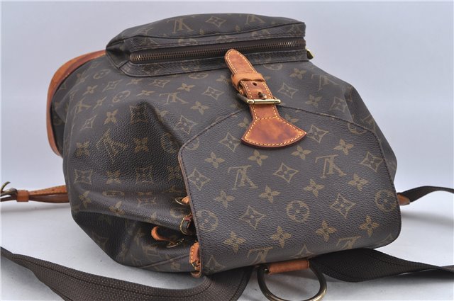 Authentic Louis Vuitton Monogram Montsouris GM Backpack M51135 LV H8877