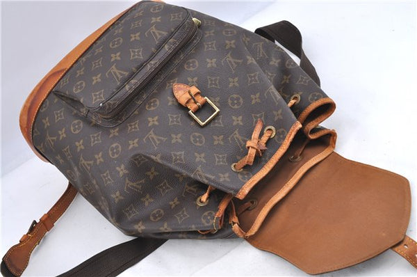 Authentic Louis Vuitton Monogram Montsouris GM Backpack M51135 LV H8877