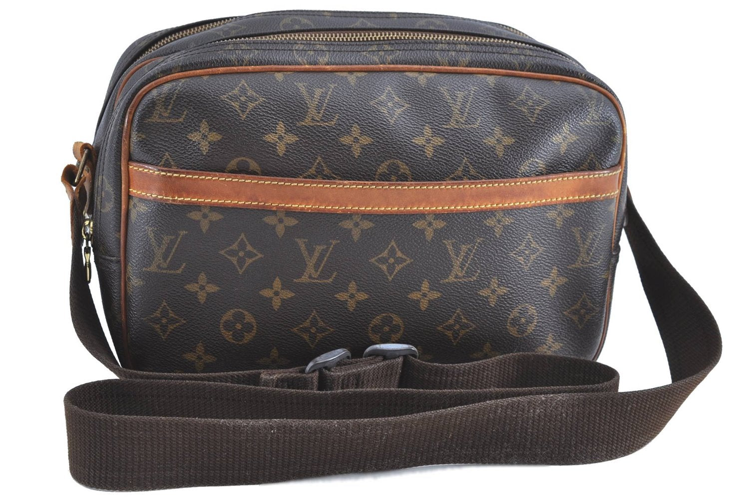 Auth Louis Vuitton Monogram Reporter PM Shoulder Cross Body Bag M45254 LV H8879