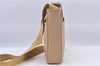 Authentic BURBERRY Vintage Leather Shoulder Cross Body Bag Beige H8880