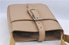 Authentic BURBERRY Vintage Leather Shoulder Cross Body Bag Beige H8880