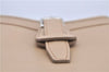 Authentic BURBERRY Vintage Leather Shoulder Cross Body Bag Beige H8880