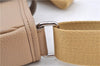 Authentic BURBERRY Vintage Leather Shoulder Cross Body Bag Beige H8880