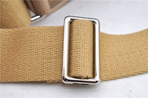 Authentic BURBERRY Vintage Leather Shoulder Cross Body Bag Beige H8880