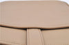 Authentic BURBERRY Vintage Leather Shoulder Cross Body Bag Beige H8880