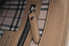 Authentic BURBERRY Vintage Leather Shoulder Cross Body Bag Beige H8880