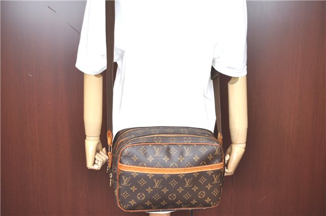 Auth Louis Vuitton Monogram Reporter PM Shoulder Cross Body Bag M45254 LV H8882