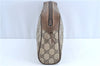 Auth GUCCI Web Sherry Line Clutch Hand Bag Purse GG PVC Leather Brown Junk H8883