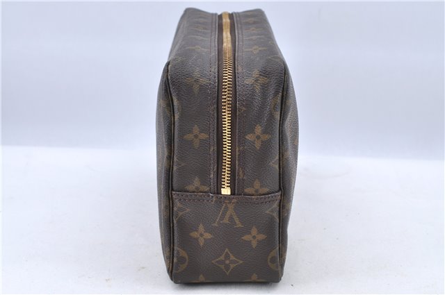 Auth Louis Vuitton Monogram Trousse Toilette 28 Clutch Hand Bag M47522 LV H8903