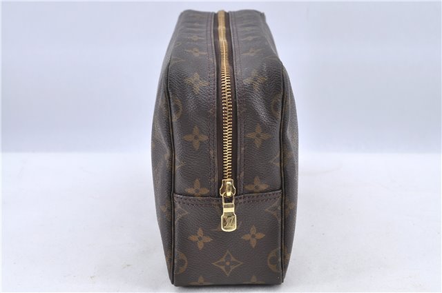 Auth Louis Vuitton Monogram Trousse Toilette 28 Clutch Hand Bag M47522 LV H8903