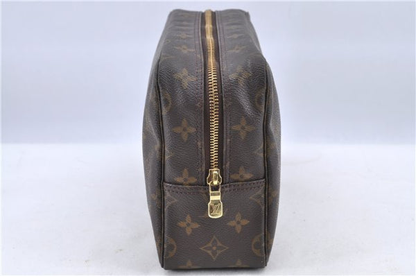 Auth Louis Vuitton Monogram Trousse Toilette 28 Clutch Hand Bag M47522 LV H8903