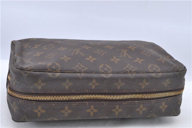 Auth Louis Vuitton Monogram Trousse Toilette 28 Clutch Hand Bag M47522 LV H8903