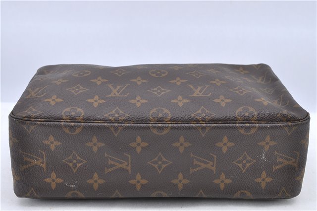 Auth Louis Vuitton Monogram Trousse Toilette 28 Clutch Hand Bag M47522 LV H8903