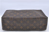 Auth Louis Vuitton Monogram Trousse Toilette 28 Clutch Hand Bag M47522 LV H8903