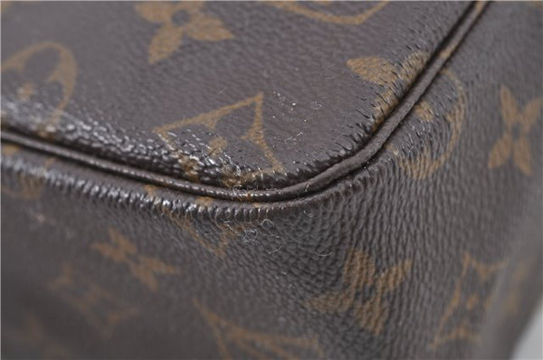 Auth Louis Vuitton Monogram Trousse Toilette 28 Clutch Hand Bag M47522 LV H8903