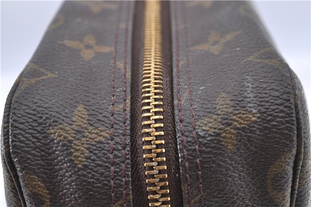 Auth Louis Vuitton Monogram Trousse Toilette 28 Clutch Hand Bag M47522 LV H8903