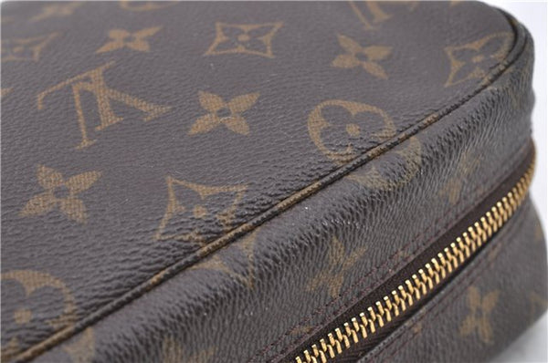 Auth Louis Vuitton Monogram Trousse Toilette 28 Clutch Hand Bag M47522 LV H8903