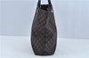 Authentic GUCCI Shoulder Tote Bag GG Canvas Leather 0021098 Black H8904