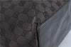 Authentic GUCCI Shoulder Tote Bag GG Canvas Leather 0021098 Black H8904