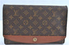 Auth Louis Vuitton Monogram Bordeaux 2Way Shoulder Clutch Bag M51797 LV H8917