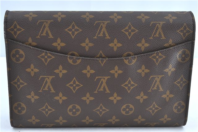 Auth Louis Vuitton Monogram Bordeaux 2Way Shoulder Clutch Bag M51797 LV H8917