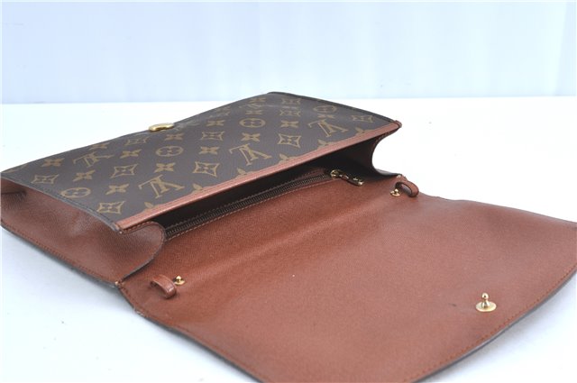 Auth Louis Vuitton Monogram Bordeaux 2Way Shoulder Clutch Bag M51797 LV H8917