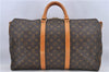 Auth Louis Vuitton Monogram Keepall Bandouliere 50 Boston Bag M41416 LV H8919