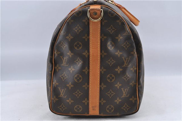 Auth Louis Vuitton Monogram Keepall Bandouliere 50 Boston Bag M41416 LV H8919