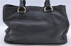 Authentic PRADA Leather 2Way Shoulder Cross Body Hand Bag Black H8926