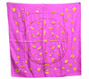 Authentic HERMES Carre 90 Scarf "Clip" Silk Purple H8935