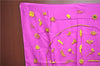 Authentic HERMES Carre 90 Scarf "Clip" Silk Purple H8935