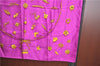 Authentic HERMES Carre 90 Scarf "Clip" Silk Purple H8935