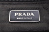 Authentic PRADA Nylon Leather Shoulder Tote Bag Red H8938