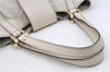 Authentic GUCCI Micro GG Guccissima Leather Shoulder Bag 211937 White H8942