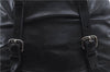 Authentic PRADA Leather Shoulder Bag Purse Black H8944