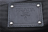 Authentic PRADA Leather Shoulder Bag Purse Black H8944