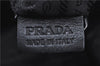 Authentic PRADA Leather Shoulder Bag Purse Black H8944