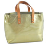 Authentic Louis Vuitton Vernis Reade PM Hand Bag Light Green M91145 LV H8948