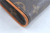 Auth Louis Vuitton Monogram Pochette Florentine Pouch Waist Bag M51855 LV H8963