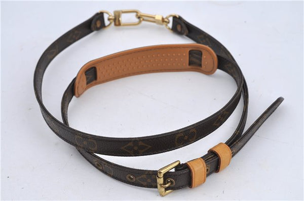 Authentic Louis Vuitton Monogram Brown Shoulder Strap 39.4-46.5" LV H8972