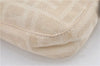 Auth FENDI Zucca Mamma Baguette Shoulder Hand Bag Canvas Leather Ivory H8981