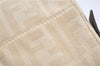 Auth FENDI Zucca Mamma Baguette Shoulder Hand Bag Canvas Leather Ivory H8981