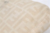 Auth FENDI Zucca Mamma Baguette Shoulder Hand Bag Canvas Leather Ivory H8981