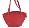 Auth Louis Vuitton Epi Saint Jacques Poignet Long Shoulder Bag M52337 Red H8989