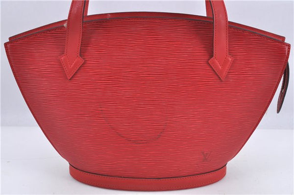 Auth Louis Vuitton Epi Saint Jacques Poignet Long Shoulder Bag M52337 Red H8989