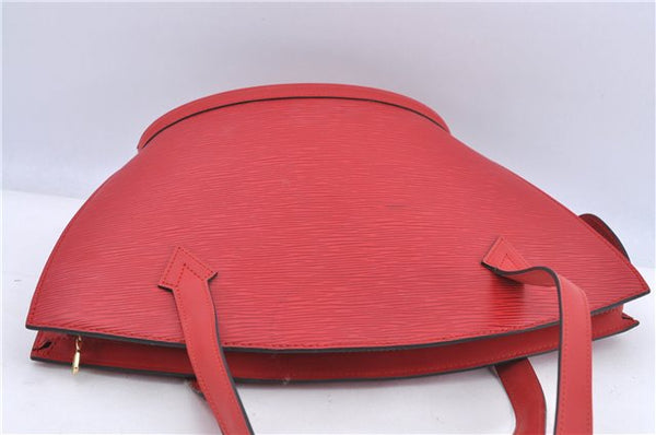 Auth Louis Vuitton Epi Saint Jacques Poignet Long Shoulder Bag M52337 Red H8989